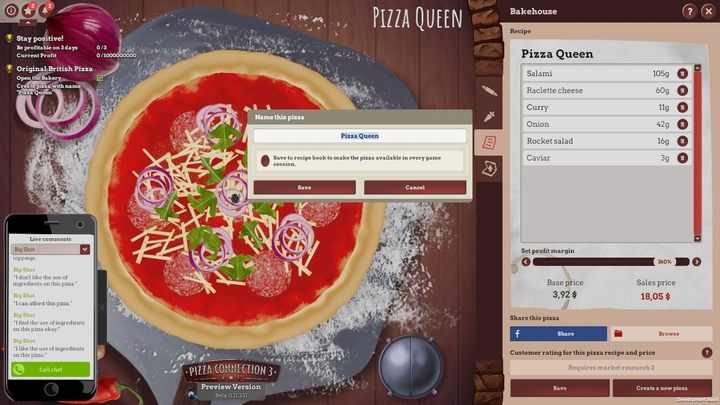 Pizza Queen - Kaszanka zamiast pizzy! | Opis przejścia Pizza Connection 3 - Pizza Connection 3 - poradnik do gry