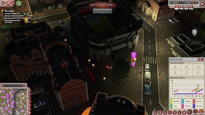 Niszczenie plakatu konkurencji - Londyńska walka na pizzę | Opis przejścia Pizza Connection 3 - Pizza Connection 3 - poradnik do gry