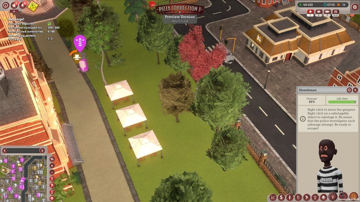 Niszczenie plakatów konkurencji - Londyńska walka na pizzę | Opis przejścia Pizza Connection 3 - Pizza Connection 3 - poradnik do gry