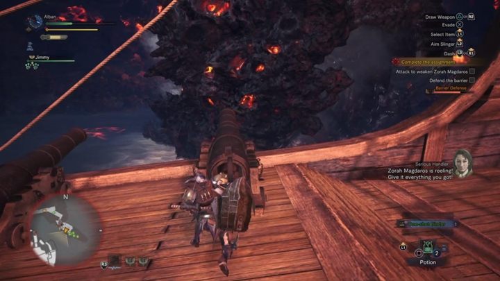Ładuj armaty i strzelaj w giganta. - Zorah Magdaros w Monster Hunter World - walka, taktyka, jak pokonać - Monster Hunter World - poradnik do gry