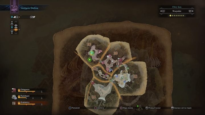 Tutaj Odogaron przyniesie zwłoki Legiany. - Jak odblokować wszystkie gadżety dla koleżkota w Monster Hunter World? - Monster Hunter World - poradnik do gry