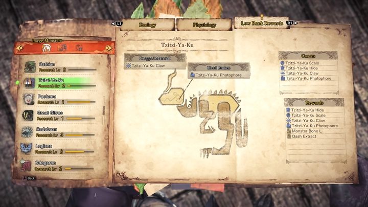 Materiał z potwora - Tzitzi Ya Ku - taktyka, odporność, słabe strony | Monster Hunter World - Monster Hunter World - poradnik do gry