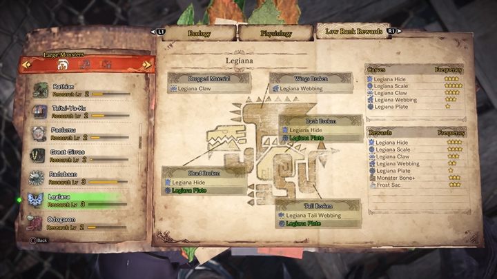 Materiał z potwora - Legiana - taktyka, odporność, słabe strony | Monster Hunter World - Monster Hunter World - poradnik do gry