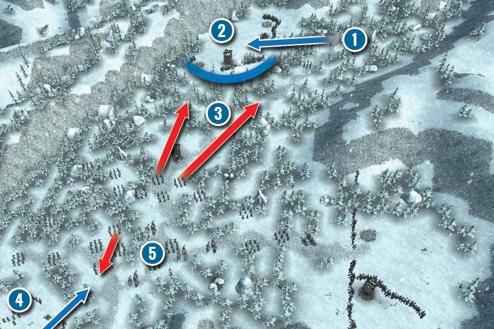 Misję rozpoczynasz w miejscu, gdzie kończyłeś poprzednie zadanie (1) - Misja 17 - Lighting Strikes Twice | Kampania Elfów w Hex Commander - Hex Commander - poradnik do gry