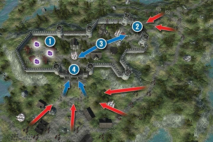 Obrona miasta nie będzie łatwa - Misja 26 - Avodany, Akademia wiedzy tajemnej | Kampania Zielonoskórych (Orków) - Hex Commander - poradnik do gry