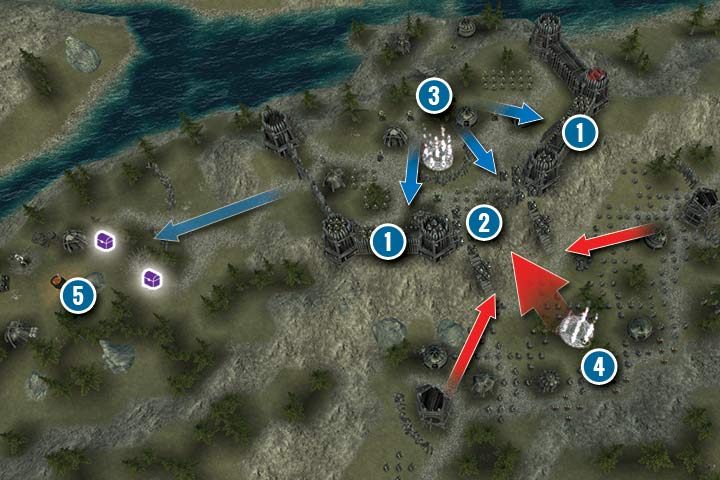 Obrona Drogor to typowa misja defensywna - Misja 17 - Obrona Drogoru | Kampania Zielonoskórych (Orków) w Hex Commander - Hex Commander - poradnik do gry