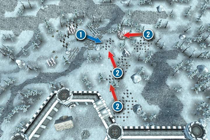 W tym zadaniu musisz stawić czoła kilku grupom krasnoludzkich wojsk - Misja 19 - Przygotowania do oblężenia | Kampania Zielonoskórych (Orków) - Hex Commander - poradnik do gry
