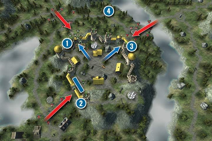 Magowie próbują odebrać miecz Jegera - Misja 19 - Oblężenie Elunore | Kampania Elfów w Hex Commander - Hex Commander - poradnik do gry