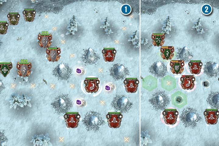 Pokonanie Vivirca jest prostsze, w porównaniu do poprzednich potyczek - Misja 26 - Lodowy krąg | Kampania Elfów w Hex Commander - Hex Commander - poradnik do gry