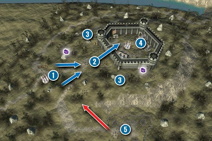 Jest to dość prosta misja, której celem jest pokonanie garnizonu i zdobycie fortu krasnoludów - Oblężenie Kamiennego Młota | Misja poboczna w Hex Commander - Hex Commander - poradnik do gry