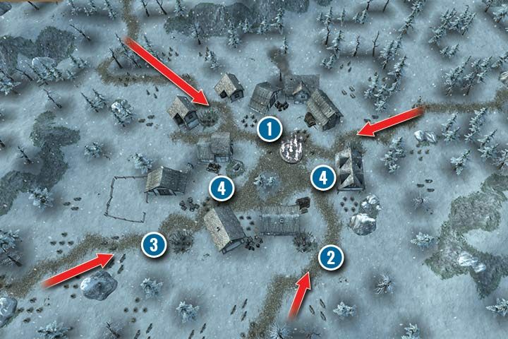 W tej misji wróg posiada tylko dwa rodzaje wojsk: wilki oraz łucznicy goblinów - Misja 4 - Anville | Kampania Krasnoludów w Hex Commander - Hex Commander - poradnik do gry