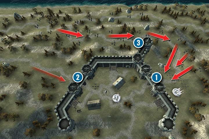 Jest to pierwsza misja obronna, gdzie musisz powstrzymać natarcie orków - Misja 5 - Żelazna Twierdza | Kampania Krasnoludów w Hex Commander - Hex Commander - poradnik do gry