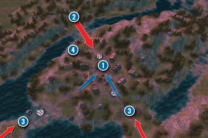 Po zajęciu wioski, przyszedł czas na jej obronę (1) - Misja 17 - Ścigana | Kampania Krasnoludów w Hex Commander - Hex Commander - poradnik do gry