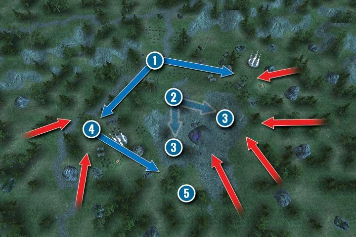 Elfy będą twoimi wrogami, tylko przez jedną turę - Misja 19 - Po głazach do kłębka | Kampania Krasnoludów w Hex Commander - Hex Commander - poradnik do gry