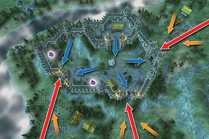 W tej misji celem jest obrona zamku - Misja 6 - Obrona Calyril | Kampania Elfów w Hex Commander - Hex Commander - poradnik do gry