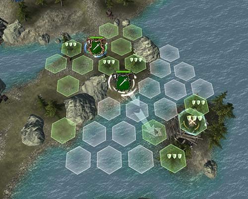 Wykorzystanie iluzji do przemieszczania się, umożliwi ruch do miejsc, które normalnie są niedostępne. Vulpis może przemieścić swoją iluzję przez wodę, ale nie może zakończyć swojego ruchu na takim polu. - Misja 2 - Ulewa | Kampania Zielonoskórych (Orków) w Hex Commander - Hex Commander - poradnik do gry