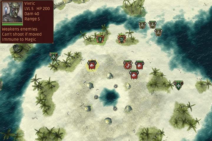 Misję rozpoczynasz z Arcaene i Sylviusem - Misja 11 -Bitwa o krąg Wywerny | Kampania Elfów w Hex Commander - Hex Commander - poradnik do gry