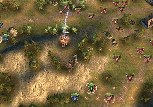 Zwój Błyskawicy pozwoli na szybką eliminację obsady wież przeciwnika. - Cięty Cieśla | Misja poboczna w Hex Commander - Hex Commander - poradnik do gry