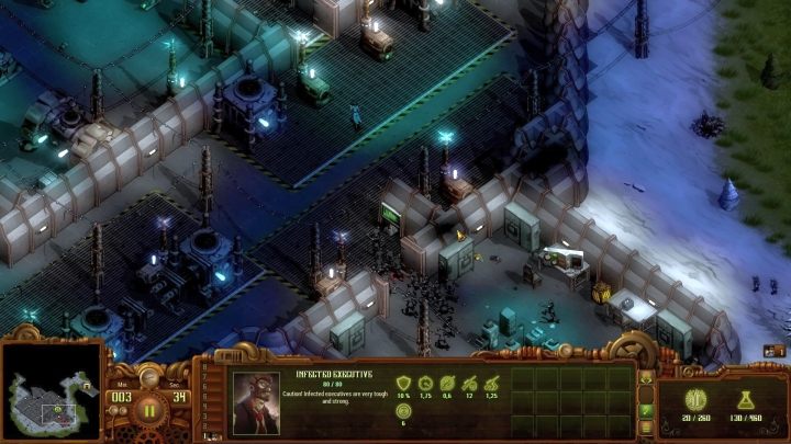 Wrogów znajdujących się w pomieszczeniu z artefaktem misji warto jest wyeliminować przy pomocy pułapek elektrycznych. - Elektrownia Hydra | Solucja They Are Billions - They Are Billions - Poradnik Do Gry