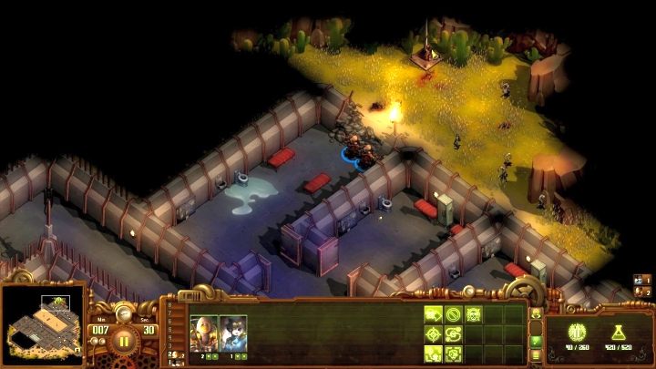 Wyrwa w ścianie prowadząca do celu misji. - Więzienie | Solucja They Are Billions - They Are Billions - Poradnik Do Gry