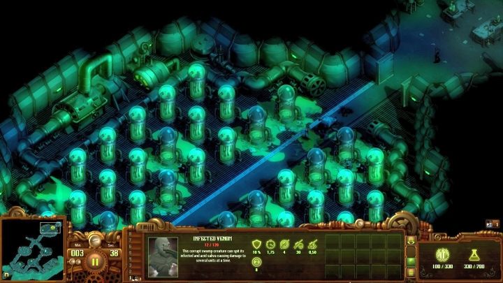 Lepiej jest niszczyć pojemniki samemu, zanim wyskoczy z nich wróg - dzięki temu zarażeni będą mieć mniejszą ilość punktów zdrowia. - Placówka Omicron | Solucja They Are Billions - They Are Billions - Poradnik Do Gry