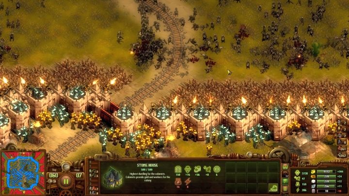 Podczas finałowej walki wrogowie nadejdą ze wszystkich kierunków. - Oaza (The Oasis) | Solucja They Are Billions - They Are Billions - Poradnik Do Gry