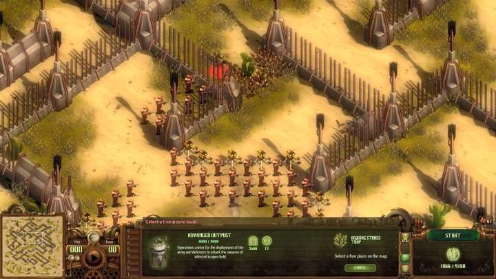 Rozstaw jednostki tak, by zablokować wszystkie przejścia. Wykorzystaj Zasieki, by spowolnić ruch wrogów. - Horda zarażonych #6 (Infected Swarm #6) | Solucja They Are Billions - They Are Billions - Poradnik Do Gry