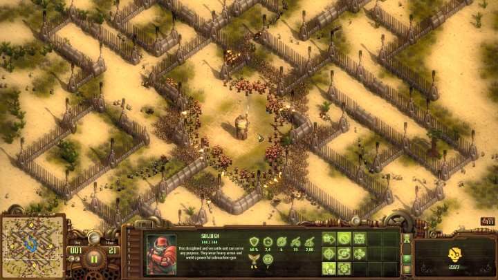 Podczas starcia najpewniej nie trzeba będzie nic robić. - Horda zarażonych #6 (Infected Swarm #6) | Solucja They Are Billions - They Are Billions - Poradnik Do Gry