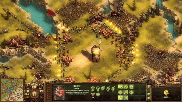 Podczas misji warto na bieżąco monitorować stan wojsk i wysyłać dodatkowe jednostki tam, gdzie są potrzebne. - Horda zarażonych #7 (Infected Swarm #7) | Solucja They Are Billions - They Are Billions - Poradnik Do Gry