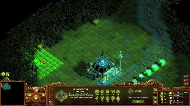 W okolicy miejsca startowego nie ma wrogów, można się więc spokojnie rozbudowywać. - Trujące Bagno (The Noxious Swamp) | Solucja They Are Billions - They Are Billions - Poradnik Do Gry