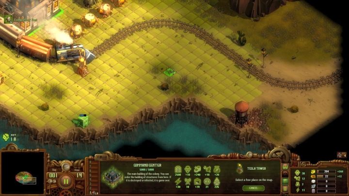 W pierwszej kolejności bazę rozbuduj na wschód, w stronę złoży kamienia. - Misja 07 - Szkieletowe Wybrzeże (The Coast of Bones) | Solucja They Are Billions - They Are Billions - Poradnik Do Gry