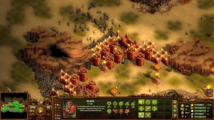 Podczas finałowej hordy, Twoja baza atakowana będzie ze wschodu i zachodu. - Misja 07 - Szkieletowe Wybrzeże (The Coast of Bones) | Solucja They Are Billions - They Are Billions - Poradnik Do Gry