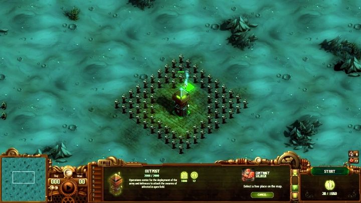 Jednostki ustaw dookoła budynku, w 2-3 rzędach. - Horda Zarażonych #4 (Infected Swarm #4) | Solucja They Are Billions - They Are Billions - Poradnik Do Gry