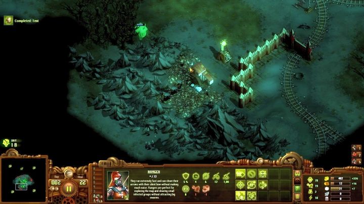 Należy jak najszybciej rozpocząć pozyskiwanie kamienia. - Misja 09 - Krucze Kopalnie (The Mines of the Raven) | Solucja They Are Billions - They Are Billions - Poradnik Do Gry