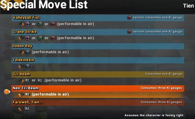 1 - Tien | Postacie DB Fighter Z - Dragon Ball FighterZ - poradnik do gry
