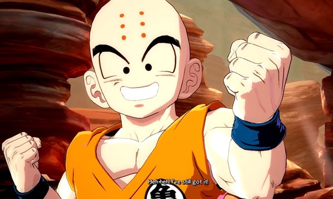 Przyjaciel Son Goku, z którym od najmłodszych lat trenował sztuki walki - Krillin | Postacie DB Fighter Z - Dragon Ball FighterZ - poradnik do gry