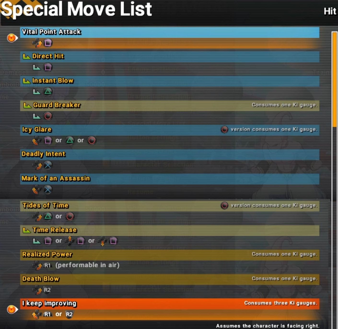 Warto zauważyć też, że przycisk odpowiedzialny za strzelanie KI ma inne użycie u Hita - Hit | Postacie DB Fighter Z - Dragon Ball FighterZ - poradnik do gry