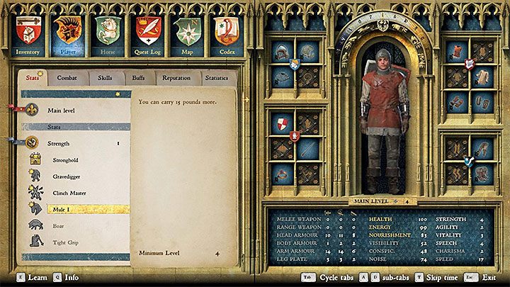 Siła, 4 punkty - Perk ten zwiększa limit udźwigu o dodatkowych 15 funtów - Kingdom Come: Najlepsze perki - Kingdom Come Deliverance - poradnik do gry