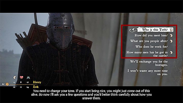 Możesz wykorzystać okazję do tego żeby odnowić siły i naprawić elementy wyposażenia - Chłodne ostrze, gorąca krew | Zadania główne w Kingdom Come - Kingdom Come Deliverance - poradnik do gry