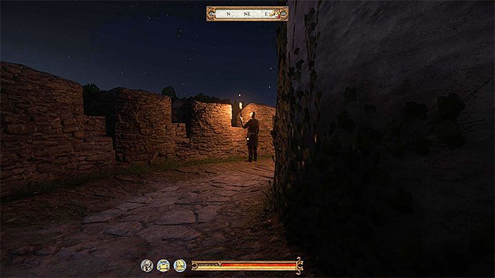 Infiltrację zamku rozpocznij od zużycia Zbawiennego Sznapsa na zapisanie stanu gry - Pod osłoną nocy | Zadania główne w Kingdom Come - Kingdom Come Deliverance - poradnik do gry