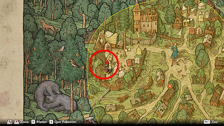 Poszukiwany Mariusz przetrzymywany jest w jednym z namiotów najbardziej wysuniętych na zachód - pokazują go dołączone obrazki - Kingdom Come From the Ashes: Zaginione w lesie - solucja - Kingdom Come Deliverance - poradnik do gry