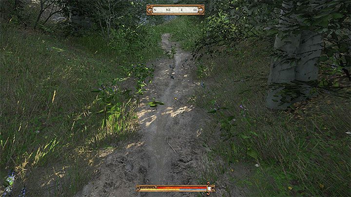 Wróć się trochę na północ i odszukaj bardzo wąską ścieżkę, która prowadzi na wschód - Skarb IV - Mapy skarbów w Kingdom Come - Kingdom Come Deliverance - poradnik do gry