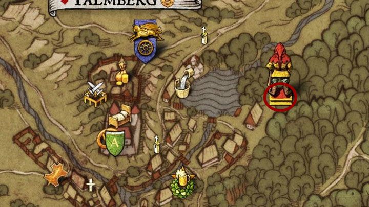 Mapa prowadzi do skarbu, który również znajduje się w Talmberku - Skarb XVIII - Mapy skarbów w Kingdom Come - Kingdom Come Deliverance - poradnik do gry