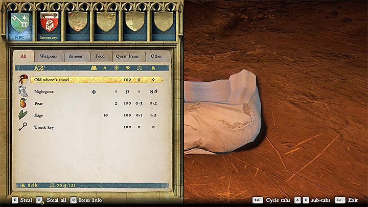 Drugie zlecenie dotyczy ukradzenia szala - Oberża Na Polance | Zajęcia w Kingdom Come - Kingdom Come Deliverance - poradnik do gry