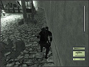 Przejdź przez drewniany mostek i potem w lewo przez potok, w stronę krzaków - Etap 2 (1) | Chinese Ambassy | Tom Clancys Splinter Cell - Tom Clancys Splinter Cell - poradnik do gry