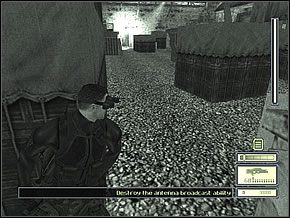 Gdy snop światła Cię ominie, biegnij najpierw koło bramy a potem przy siatce prze siebie - Etap 1 (1) | Abattoir | Tom Clancys Splinter Cell - Tom Clancys Splinter Cell - poradnik do gry