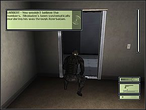Wejdź do otwartych z lewej drzwi i po schodach zejdź niżej - Etap 2 (2) | Defense Ministry | Tom Clancys Splinter Cell - Tom Clancys Splinter Cell - poradnik do gry