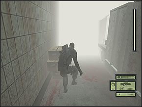 Podejdź na kuckach na drugi koniec sali, w okolicę następnego przejścia - Etap 1 (3) | Abattoir | Tom Clancys Splinter Cell - Tom Clancys Splinter Cell - poradnik do gry