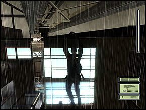 Korzystając z wystającego z dachu kominka, opuść się na linie w dół (wciskając klawisz skoku) - Etap 1 | Kalinatek | Tom Clancys Splinter Cell - Tom Clancys Splinter Cell - poradnik do gry