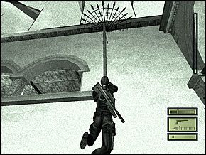 Podejdź nią na górę i w znany sposób przeskocz na parapet z lewej - Etap 2 (2) | Presidental Palace | Tom Clancys Splinter Cell - Tom Clancys Splinter Cell - poradnik do gry